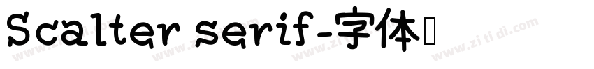 Scalter serif字体转换